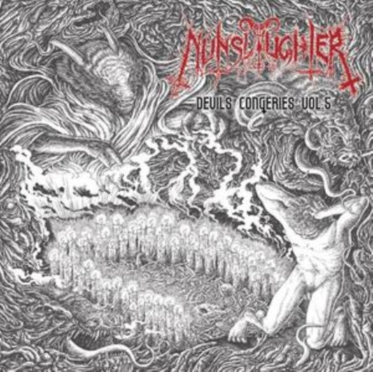Nunslaughter - Devils Congeries Vol. 5 (Marble Bloodshot Ultra Clear Red Vinyl) (Vinyl)