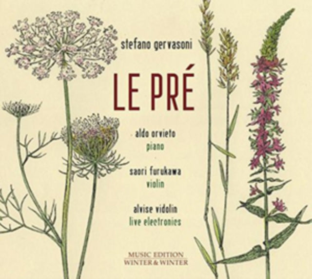 Stefano Gervasoni - Le Pre - Chamber Works - Piano Violin (CD)