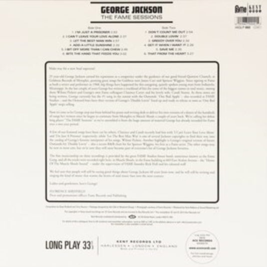 George Jackson - The Fame Sessions (Vinyl)