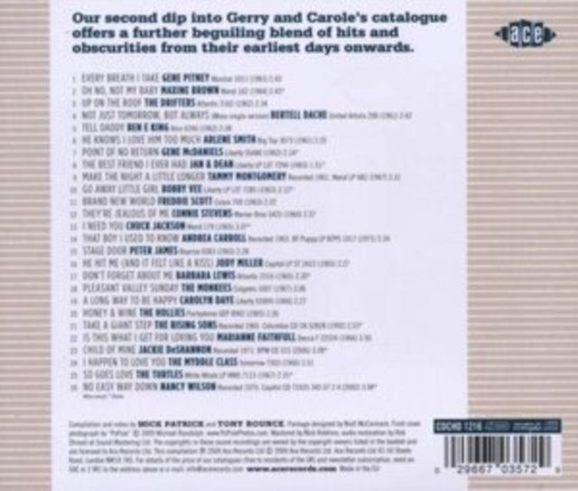 Various Artists - Honey & Wine - Another Gerry Goffin & Carole King Song Collection (CD)