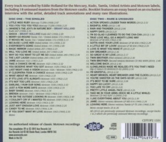 Eddie Holland - It Moves Me - The Complete Recordings 1958 - 1964 (CD)