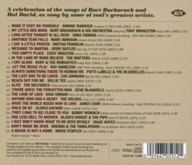 Various Artists - Let The Music Play - Black America Sings Bacharach & David (CD)