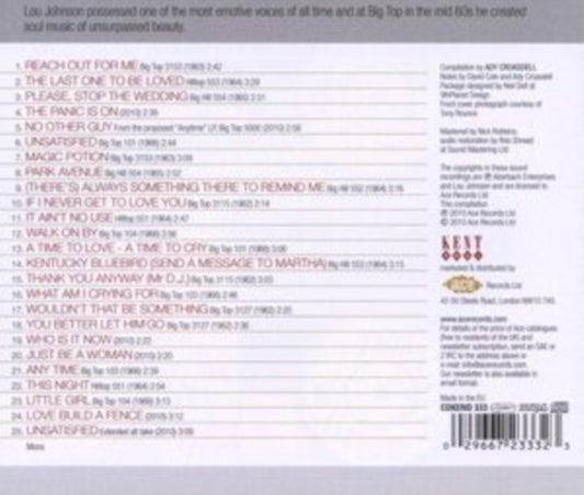 Lou Johnson - Incomparable Soul Vocalist (CD)