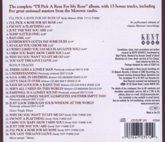 Marv Johnson - I'll Pick A Rose For My Rose (CD)