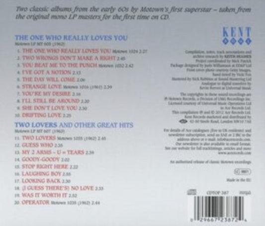 Mary Wells - The One Who Really Loves You/Two Lover (CD)