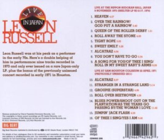 Leon Russell - Live In Japan (CD)