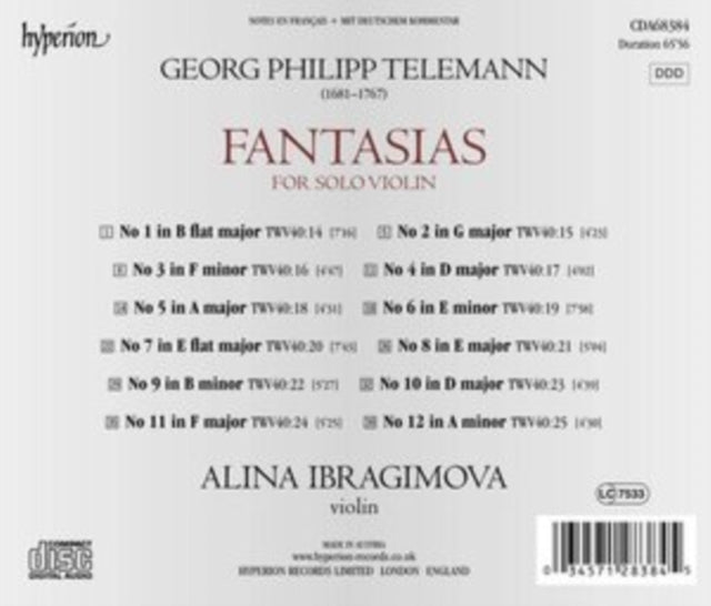 Alina Ibragimova - Telemann: Fantasias For Solo Violin (CD)