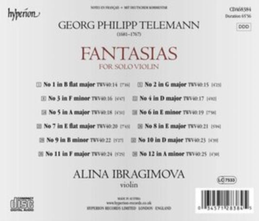 Alina Ibragimova - Telemann: Fantasias For Solo Violin (CD)