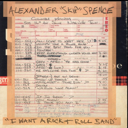 Alexander Skip Spence - I Want A Rock & Roll Band / I Got A Lot To Say / Mary Jane (Vinyl Single)