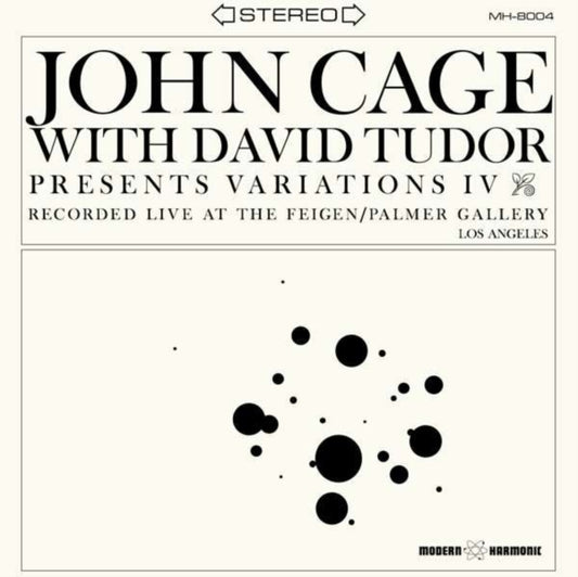 John Cage With David Tudor - Variations IV (Clear Vinyl) (Vinyl)