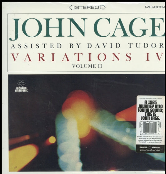 John Cage With David Tudor - Variations Iv. Vol. II (Clear Vinyl) (Vinyl)