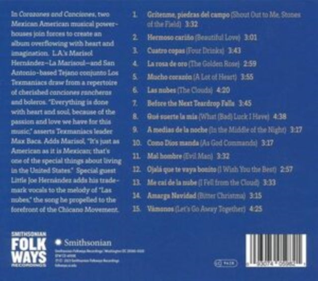 La Marisoul And Los Texmaniacs - Corazones And Canciones (CD)