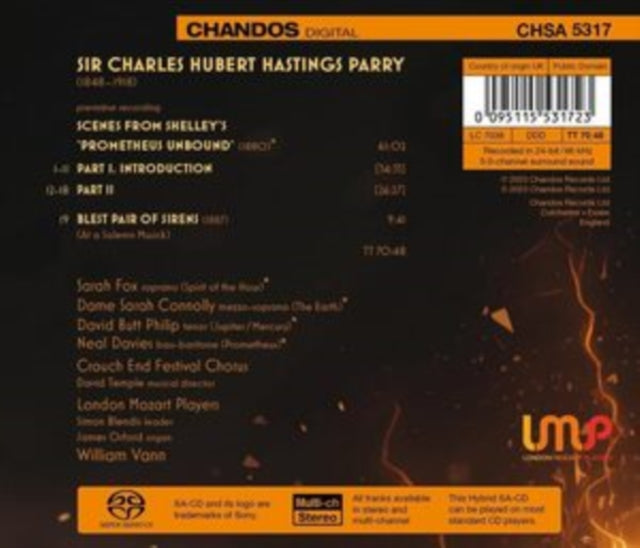 Various Artists - Hubert Parry: Scenes From Shelleys Prometheus Unbound / Blest Pair Of Sirens (SACD)