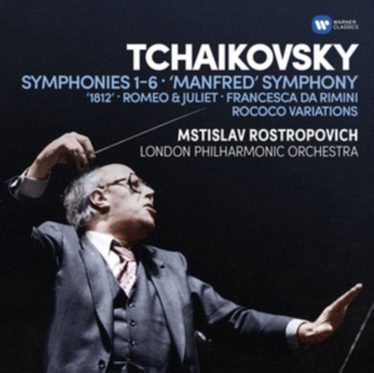 Mstislav Rostropovich / London Philharmonic Orchestra - Tchaikovsky: Symphonies 1-6. Manfred Symphony. Francesca Da Rimini. Romeo And Juliet Fantasy Overture. 1812. Rococo Variations (CD Box Set)