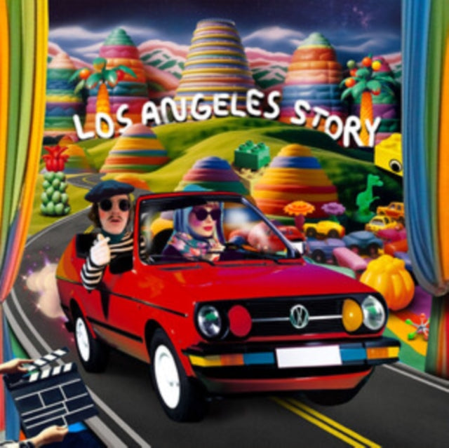 Paul Cherry + Kate Bollinger - Los Angeles Story (Clear/Red/Black Swirl Vinyl) (Vinyl Single)