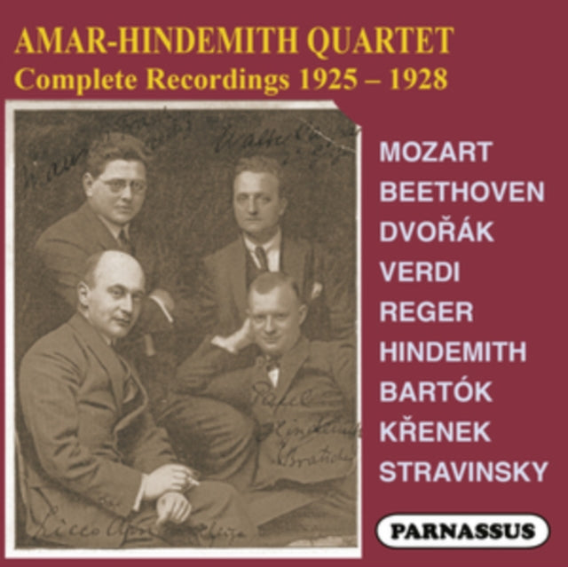 Amar - Hindemith Quartet - Amar-Hindemith Quartet Complete Recordings 1925-8 (CD)