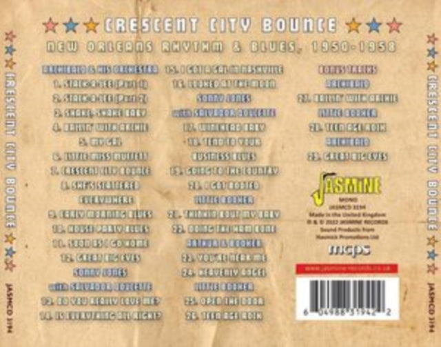 Archibald / Sonny Jones & James Booker - Crescent City Bounce - New Orleans R&B 1950-58 - Archibald Plus Little Sonny Jones And James Booker (CD)