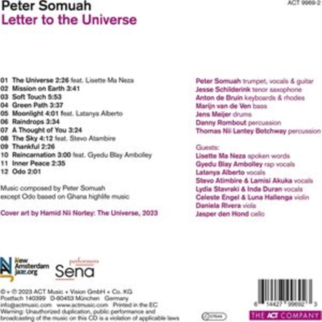 Peter Somuah - Letter To The Universe (CD)