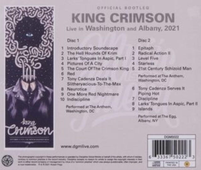 King Crimson - Music Is Our Friend (Live In Washington & Albany 2021) (CD)