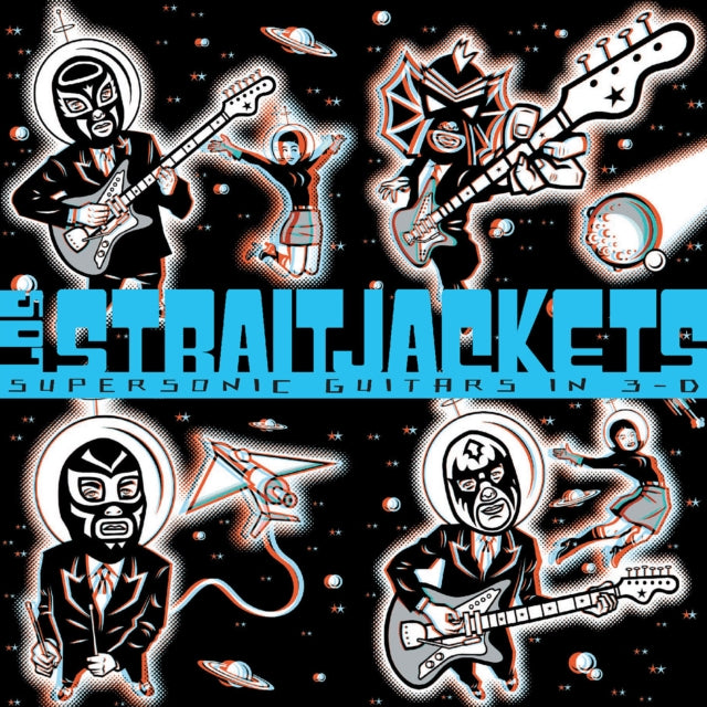 Los Straitjackets - Supersonic Guitars In 3-D (Clear/Red/Blue Swirl Vinyl) (Vinyl)