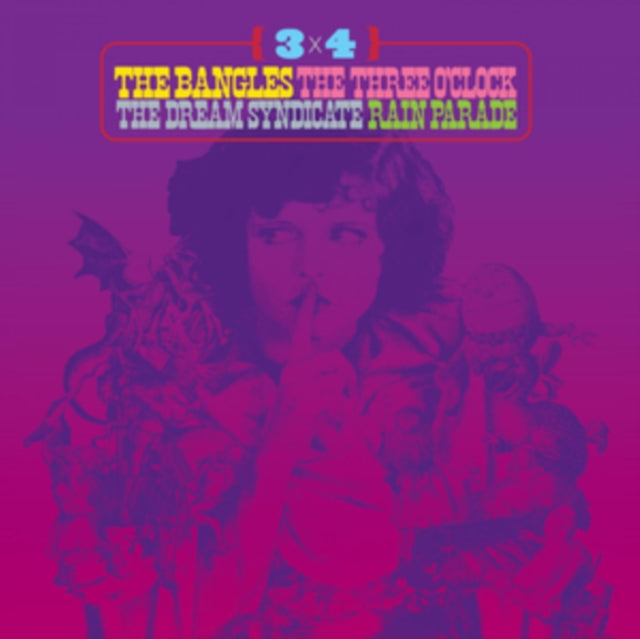 Various Artists - 3 X 4: The Bangles. The Three OClock. The Dream Syndicate. Rain Parade (Psychedelic Swirl Vinyl) (Vinyl)