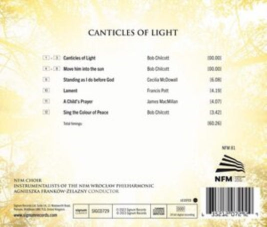 Nfm Choir / Instrumentalists Of The Wroclaw Philharmonic / Agnieszka Frankow-Zelazny - Bob Chilcott: Canticles Of Light (CD)