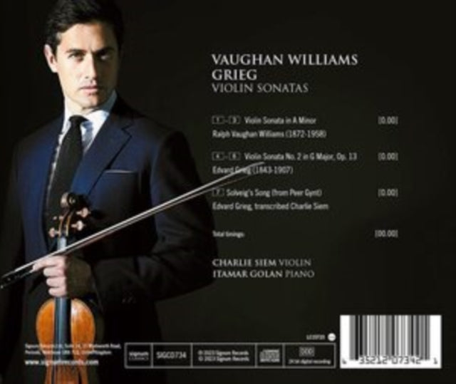 Charlie Siem / Itamar Golan - Vaughan Williams / Grieg: Violin Sonatas (CD)