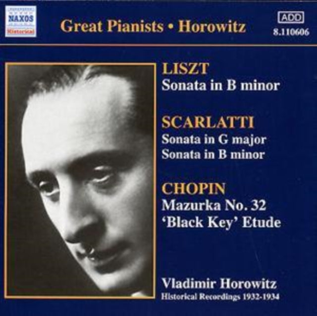 Vladimir Horowitz - Lisztsonata In B Minor (CD)