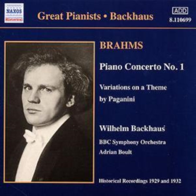 Backhaus / BBC So / Boult - Piano Concerto No. 1 (Boult. Bbcso. Backhaus) (CD)