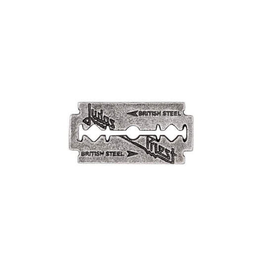 Judas Priest Razorblade Pin Badge (Badge Pin Metal)