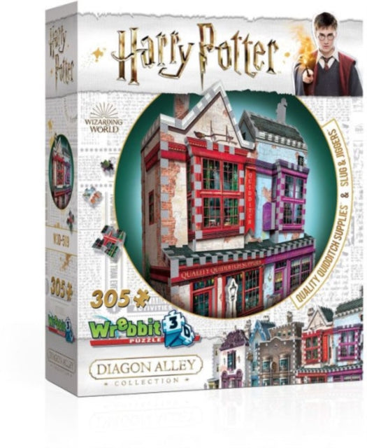 Harry Potter - Harry Potter Diagon Alley Collection: Quidditch Supplies & Slug & Jiggers - 305 Piece 3D Jigsaw Puzzle (Jigsaw Puzzle)