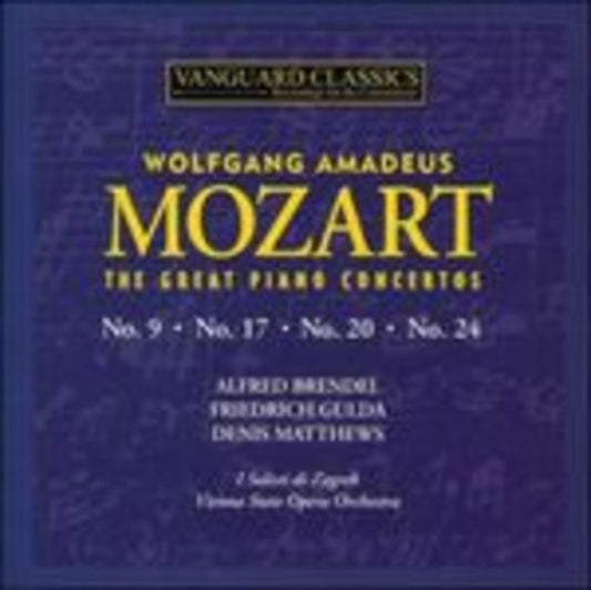 No. 9 Brendel / Janigro / No. 17 Gulda / Angerer / No.S 20 & 24 Matthews / Swarowsky - Mozart: Concertos For Piano No 9. No.17 No 24 No 20 In D Minor K466 (CD)