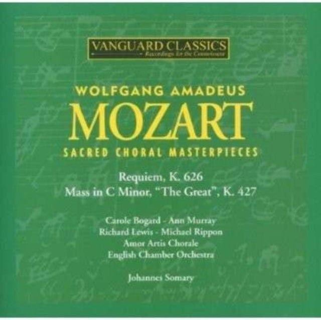 Carole Bogard / Ann Murray / Richard Lewis / Amor Artis Chorale / Eco / Johannes Somary - Mozart Choral Masters / Requiem / Mass In C (CD)