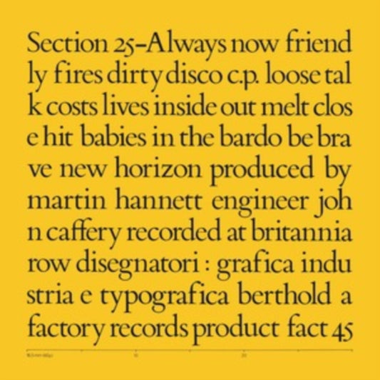 Section 25 - Always Now (Vinyl)