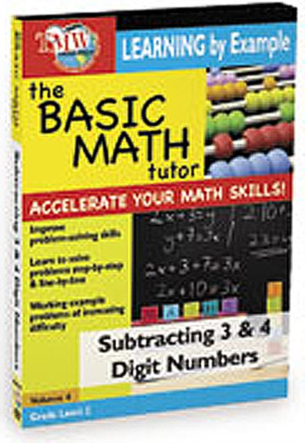 Basic Math Tutor Subtracting 3  4 Digit (DVD)