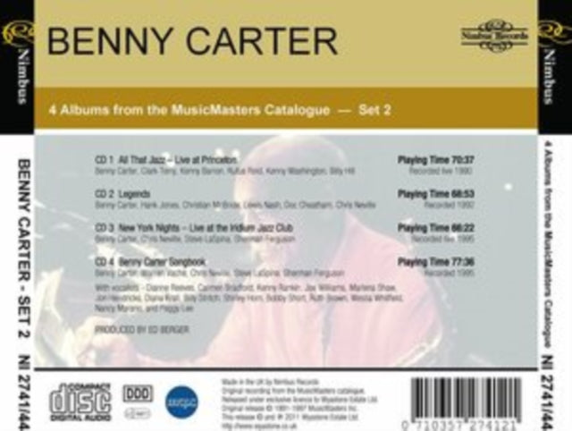 Benny Carter - All That Jazz - Benny Carter Set 2 (CD)