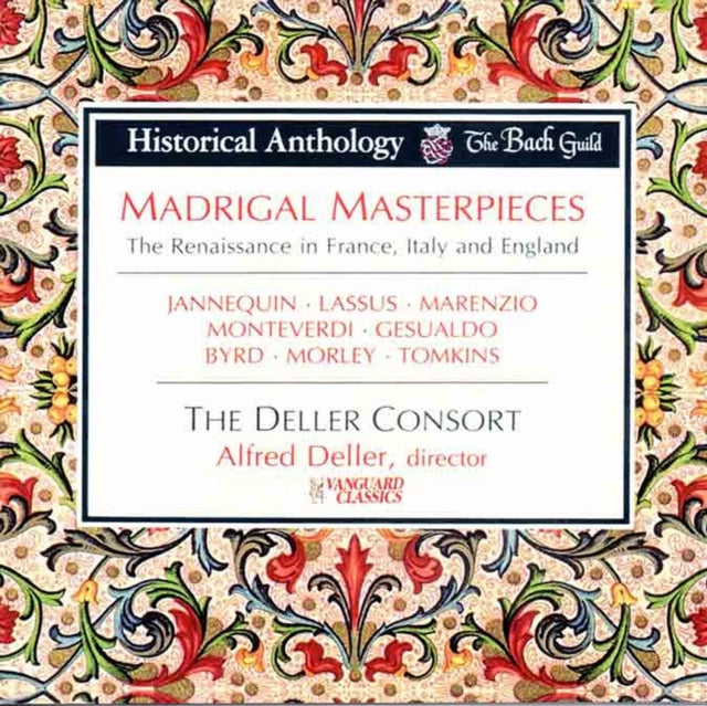 Alfred Deller Consort - Madrigal Masterpieces France. Italy. England (CD)