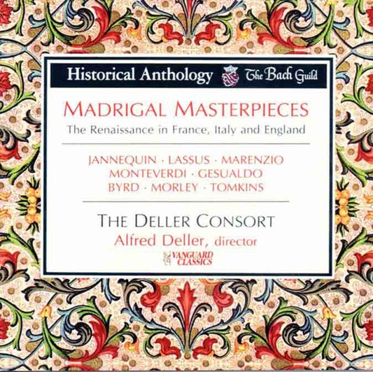 Alfred Deller Consort - Madrigal Masterpieces France. Italy. England (CD)