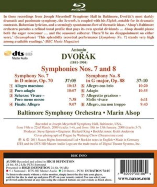 Dvorak - Baltimore Soalsop (Blu-ray)