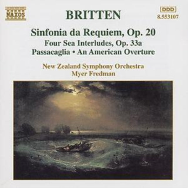 New Zealand Sofredman - Brittensinfonia Da Requiem (CD)