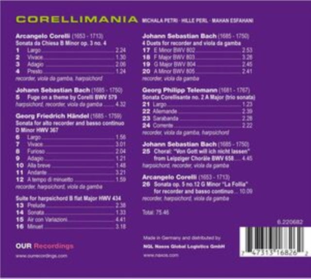 Petri / Perl / Esfahani - Corellimania (SACD)