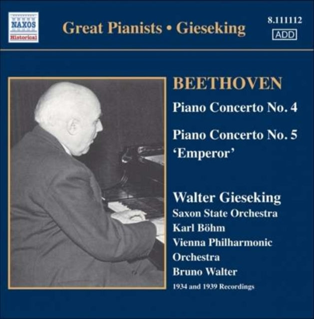 L.V. Beethoven - Great Pianists - Giesekin (CD)