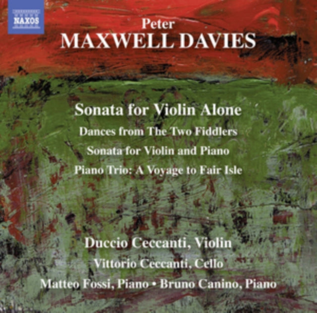 Peter Maxwell Davies - M-Daviessonata Violin Alone (CD)