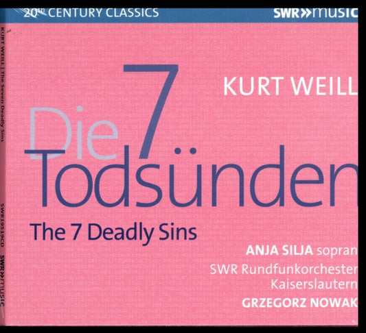 Various Artists - Kurt Weill: The 7 Deadly Sins / Quodlibet. Op. 9 From The Pantomime Zaubernacht. Op. 4 (CD)
