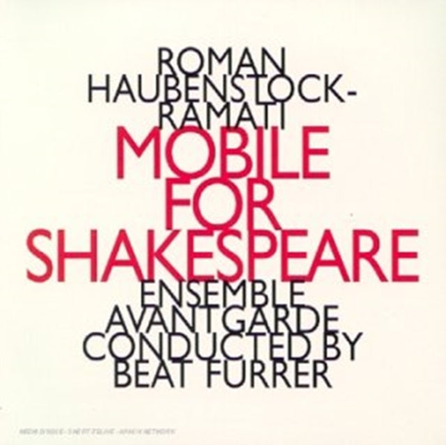 Ensemble Avantgarde / Beat Furrer - Roman Haubenstock-Ramati: Mobile For Shakespeare (CD)