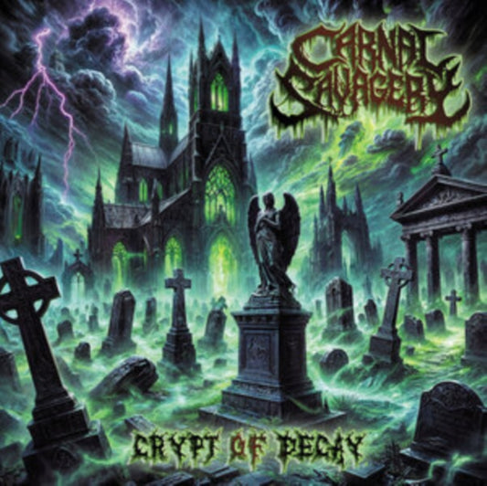 Carnal Savagery - Crypt Of Decay (Clear Cemetery Green Vinyl) (Vinyl)
