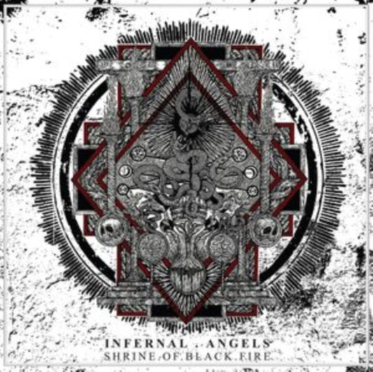Infernal Angels - Shrine Of Black Fire (Opaque White/Black Splatter Vinyl) (Vinyl)