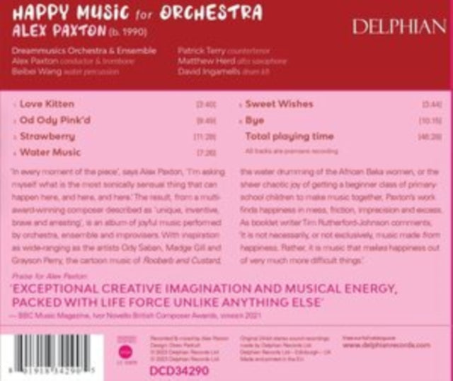 Alex Paxton - Happy Music For Orchestra (CD)