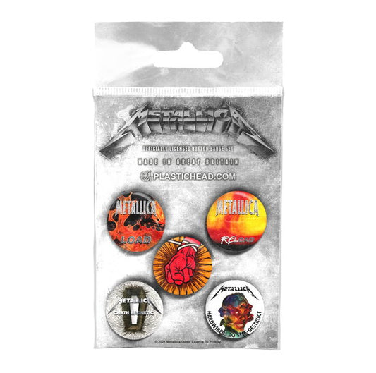 Metallica - Albums 1996-2016 Button Badge Set (Badge Pack)