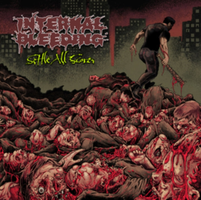 Internal Bleeding - Settle All Scores (Red/Black Splatter Vinyl) (Vinyl)